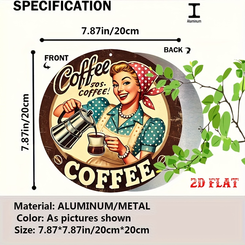 [2D Flat] 1шт Ретро круглый ал – обзор и цена Vintage Collectible Plates