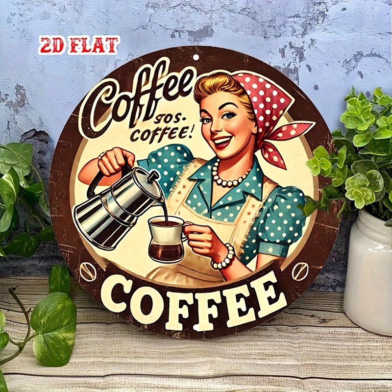 [2D Flat] 1шт Ретро круглый ал – обзор и цена Vintage Collectible Plates